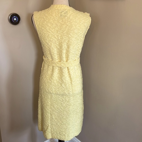 Super RARE one of a kind 1960s St John Knits Canary Yellow Knit Vintage60s Dress - Picture 7 of 9